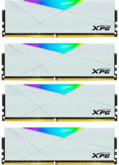 Акція на Adata 64 Gb (4x16GB) DDR4 3600 MHz Xpg Spectrix D50 Rgb White (AX4U360016G18I-QCWH50) від Stylus