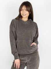 Акція на Худі жіноче Leinle 1492 XL Графітове від Rozetka