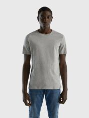 Акція на Футболка бавовняна довга чоловіча United Colors of Benetton 3U53J1F15-501 2XL Сіра від Rozetka