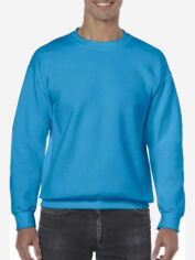 Акція на Світшот чоловічий Gildan Crewneck GI18000SH L Сапфір від Rozetka