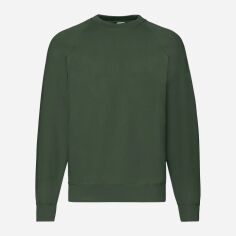 Акція на Світшот чоловічий Fruit of the loom Raglan Sweat 62216038 L Темно-зелений від Rozetka