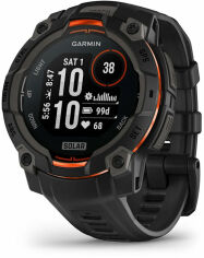 Акція на Garmin Instinct 3 Solar 45mm Black і Black Band (010-02934-00) від Y.UA