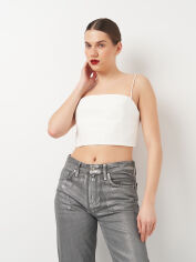 Акція на Топ жіночий Zara 3066/217 M Білий від Rozetka