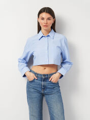 Акція на Сорочка жіноча Zara 3067/624 S Синя від Rozetka