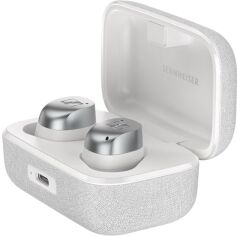 Акція на Навушники Sennheiser Momentum True Wireless 4 White Silver від Rozetka