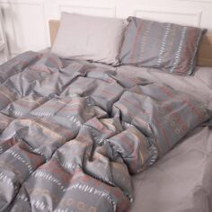 Акція на Комплект постільної білизни MirSon King Size 220х240 см 17-4841 Elisabetta Бязь від Rozetka