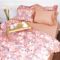Акція на Комплект постільної білизни MirSon Satin print Elit Coral reef 143х210 від Rozetka