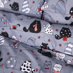 Акція на Підковдра MirSon Ranforce Elite 17-0671 With Love Cats 200х220 від Rozetka