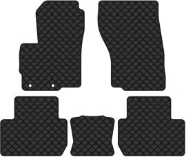 Акція на Комплект автокилимків з екошкіри EVAtech ECO в салон авто для Outlander 5 seats Mitsubishi 2013 3 покоління SUV USA від Rozetka