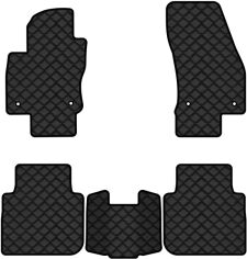 Акція на Комплект автокилимків з екошкіри EVAtech ECO в салон авто для Tiguan Allspace 7 seats Volkswagen 2016-2020 1 покоління SUV USA від Rozetka