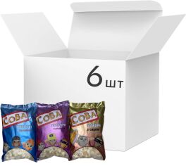 Акція на Упаковка попкорну Сова Кукурудзяна насолода Мікс 6 шт (0.57 кг) від Rozetka