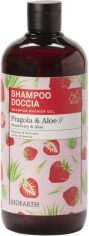 Акція на Шампунь-гель зволожуючий Bioearth Family Strawberry & Aloe Shampoo shower gel для волосся та душу 500 мл від Rozetka