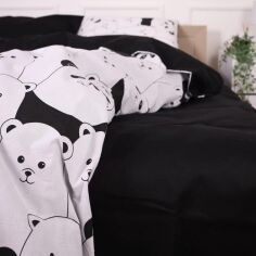 Акція на Простирадло MirSon Бязь 17-4849 White bear 150х220 см від Rozetka
