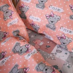 Акція на Простирадло MirSon Бязь 20-0028 Little girl Teddy 220x240 см від Rozetka