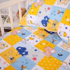 Акція на Простирадло MirSon Бязь 20-0038 Cute animals 220x240 см від Rozetka