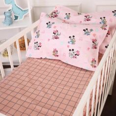 Акція на Простирадло MirSon Бязь 20-0042 Pink Mikey Mouse 180x220 см від Rozetka
