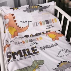 Акція на Простирадло MirSon Ranforce Elite 17-0698 Smoky Dinosaurs 200x220 см від Rozetka