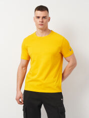 Акція на Футболка бавовняна довга чоловіча Champion 210971-YS001 2XL Персикова від Rozetka
