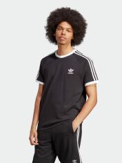 Акція на Футболка бавовняна довга чоловіча Adidas Originals 3-Stripes Tee IA4845 XS Чорна від Rozetka