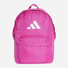 Акція на Рюкзак спортивний тканинний 27,5 л вміщує формат А4 Adidas Clsc Bars Bp IS7058 Selufu/White від Rozetka
