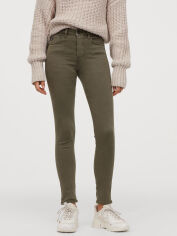 Акція на Джинси жіночі H&M 0399136_022 30-32 Хакі (СА2000001418772) від Rozetka
