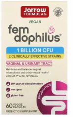 Акція на Jarrow Formulas Women's Fem Dophilus Пробиотики для женщин женский дофилус 1 млрд КОЕ 60 вегетарианских капсул від Stylus