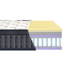 Акція на Матрас ортопедический Latex-Memory Laviano Spring Eurosleep 80х190 см від Podushka
