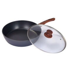 Акція на Сковорода глубокая с крышкой Bravo Chef 28 см BC-1101-28/L від Podushka