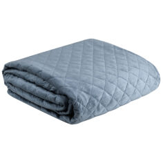 Акція на Покрывало стеганое Velvet Dutch Romb Azure Soho 200х220 см від Podushka
