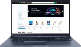 Акція на Ноутбук ASUS Vivobook 15 X1504ZA-BQ1411 (90NB1021-M02210) Quiet Blue / 15.6" IPS Full HD / Intel Core i3-1215U / RAM 12 ГБ / SSD 512 ГБ / Підсвітка клавіатури від Rozetka