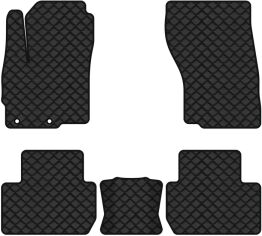 Акція на Комплект автокилимків з екошкіри EVAtech ECO в салон авто для Outlander 7 seats Mitsubishi 2013 3 покоління SUV USA від Rozetka