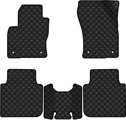 Акція на Комплект автокилимків з екошкіри EVAtech ECO в салон авто для Kodiaq Restyling 5 seats Skoda 2021 1 покоління SUV EU від Rozetka