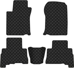 Акція на Комплект автокилимків з екошкіри EVAtech ECO в салон авто для Land Cruiser Prado (150) 7 seats Restyling Toyota 2013 4 покоління SUV EU від Rozetka