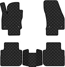 Акція на Комплект автокилимків з екошкіри EVAtech ECO в салон авто для Tiguan Allspace 7 seats Volkswagen 2016-2020 1 покоління SUV USA від Rozetka