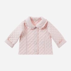 Акція на Дитяча демісезонна стьобана куртка для дівчинки United Colors of Benetton 2GP2531KE_001 62 см Рожева (СА2000000748023) від Rozetka