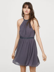 Акція на Плаття коротке осіннє жіноче H&M 0634153-7 36 Темно-сіре (СА2000001857366) від Rozetka