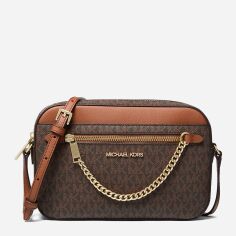 Акція на Сумка жіноча зі штучної шкіри Michael Kors 914403500 Коричнева від Rozetka