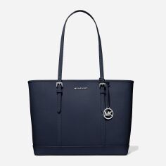 Акція на Сумка жіноча з натуральної шкіри Michael Kors 530614204 Синя від Rozetka