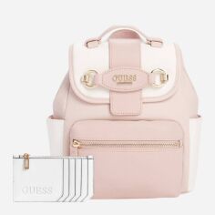 Акція на Набір рюкзак + картхолдер жіночий Guess 352186948 Білий/Рожевий від Rozetka