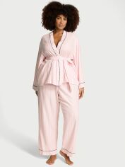 Акція на Піжама (сорочка + штани) жіноча Victoria?s Secret 536455448 XL Рожева від Rozetka