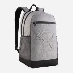 Акція на Рюкзак спортивний тканинний 28 л вміщує формат А4 Puma Buzz Heather Backpack 09135001 Medium Gray Heather від Rozetka