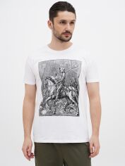 Акція на Футболка бавовняна довга чоловіча Sol's Imperial Knight Death and the Devil 11500102/394 S Біла від Rozetka