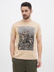 Акція на Футболка бавовняна довга чоловіча Sol's Imperial Knight Death and the Devil 11500115/394 S Пісочна від Rozetka