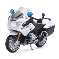 Акція на Мотоцикл Maisto Authority police BMW R 1200 RT US Generic version (32306/15953 BLACK/WHITE GENERIC) від Будинок іграшок