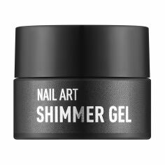 Акція на Гель для дизайну нігтів NUB Shimmer Gel із шимером, 01 Золотий голографічний мікс блискіток і конфетті, 5 г від Eva