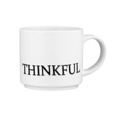Акція на Чашка керамическая 420 мл Thinkful Ardesto AR3043W белая від Podushka