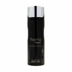 Акція на Парфумований дезодорант-спрей Fragrance World Fiero Black чоловічий, 200 мл від Eva