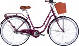 Акція на Велосипед Dorozhnik Retro PH ST 28" 19" 2025 з багажником задн. St з кошиком Pl з крилом St Малиновий (OPS-D-28-439) від Rozetka