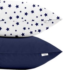 Акція на Набір наволочок Cosas StarsfallBlueWhite DBlue 50х70 2 шт. (Set_Pillow_StarsfallBlueWhite_DBlue_50х70) від Rozetka