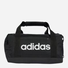 Акція на Спортивна сумка Adidas Linear Duff Xs JE8347 Black/Black/White від Rozetka
